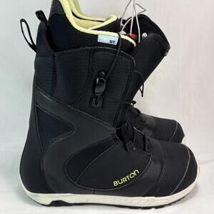 BURTON Mint Imprint 1 True Fit Snowboard Boots Black Neon Green women’s Size 10